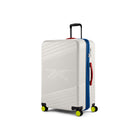 Reebok - GO Collection Grande valise rigide - Blanc-Poignées supérieures et latérales renforcées pour retirer facilement les valises des carrousels à bagages ou des voitures