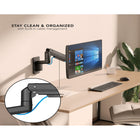 Mount-It! - Support mural robuste pour moniteur avec bras à ressort à gaz, compatible avec les moniteurs ultra-larges jusqu'à 49 pouces-Angles de vision ergonomiques : réglez la hauteur et l'inclinaison de votre écran pour réduire la fatigue du cou et des yeux lors d'une utilisation prolongée