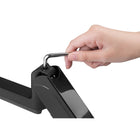 Uplite Support de Bureau Pour Triple Moniteurs Bras Ajustables Et Articulés, Pour 3 Ecrans de 17" - 27"-Extension complète d'un bras - 703 mm (27,7")
