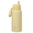 b.box - Gourde isotherme à bec rabattable - 1L - Torsade Citron-L’isolation à double paroi garde les boissons chaudes ou froides pendant des heures.