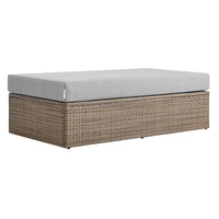 Modway - Convene Terrasse extérieure Ottoman rectangulaire in Cappuccino Grey-Ottoman extérieur patio