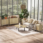HOMCOM - Tables de nuit hautes avec rangement pour chambre - chêne - lot de 2-Peut être utilisé comme table de chevet, table d’appoint pour canapé et plus encore 