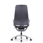 DecentLiving - Chaise de bureau à dossier pleine hauteur - Gris-Profondeur d'assise, hauteur et tension d'inclinaison réglables