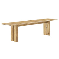 Modway - Amistad 72" Bois Banc - Chêne-Banc à manger Modern Farmhouse de 72"