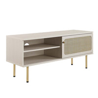 Modway - Cambria 47 po Meuble TV, Blanc-Meuble téléviseur moderne