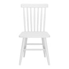Zuo - Zeilen Chaise de salle à manger - Blanc - Ensemble de 2-Résistant aux intempéries