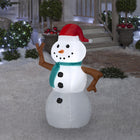 GEMMY - Bonhomme de neige gonflable de Noël - 107 cm-Se gonfle automatiquement en quelques secondes