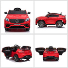 Aosom - Voiture électrique pour enfants 12v, mercedes benz amg glc63s coupe - rouge-Équipé de phares avant et arrière fonctionnels 