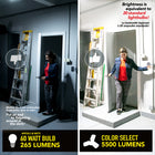 Bell+Howell - Éclairage d'atelier à DEL TriBurst Colour Select - 5 500 lumens-Économie d'argent : La sélection de couleur Triburst est super économe en énergie émettant de la lumière équivalente à 20 ampoules, coûtant un total de 9,64 $ par an par rapport à 124,4 $ par an, vous permettant d'économiser des tonnes d'argent sur les coûts d'énergie chaque année.