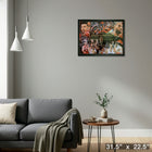 Toronto Raptors 2019 Champs par Arrigo - Toile encadree - 31" x 22"-Prêt à accrocher - livré entièrement assemblé