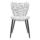 Zuo - Prestige Chaise de salle à manger - Blanc - Ensemble de 2-Fini thermolaqué durable