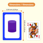 The Fidget Game - Paquet de cartes pour Les formes 2D et 3D et Les couleurs-Encourage l’observation et le raisonnement visuel