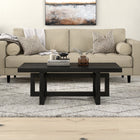 Hudson&Canal - Table basse rectangulaire Breslow 47" L - Grain noir-Finition en grain noir aspect bois