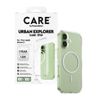 PanzerGlass - CARE Clear Urban Explorer MagSafe iPhone 17 - Anneau blanc-Garantie limitée d'un an du fabricant
