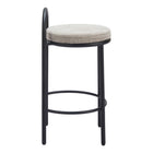 Zuo - Sisal Tabouret de comptoir - Beige Tweed - Ensemble de 2-Garantie limitée de 3 ans