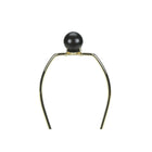 Monarch Specialties - Luminaire - 22 po H Lampe De Table - Céramique Noire - Abat-Jour Ivoire / Crème - Transitionnel-6