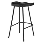 Modway - Concord Dos sans dos Tabourets de comptoir - Noir - Ensemble de 2-7