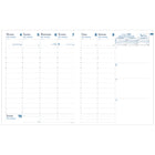 Quo Vadis - President Agenda Semainier - 21 cm l x 27 cm H - Couleurs Assorties - Anglais-Grille 2 couleurs sur papier blanc