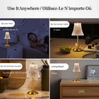 Bell+Howell - Lampe de table sans fil LED élégante Alma - Or-7