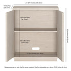 Hudson&Canal - Meuble d'appoint Alston 28 po de largeur - Blanc aulne-8