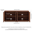 Hudson&Canal - Table de buffet Mansfield 68" L - Noyer satiné-8