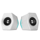 Hecate by Edifier - G2000 Enceintes stéréo de jeu multi-entrées Bluetooth avec lumières RGB - Blanc-Réglage acoustique professionnel par équipe, réglage de l'égaliseur avec trois modes Jeu, Musique et Film pour une utilisation multiple et un effet sonore exceptionnel