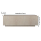 Hudson&Canal - Table basse rectangulaire Paxton 48" de largeur, , blanc aulne-9