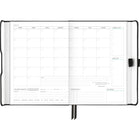 AT-A-GLANCE - Agenda hebdomadaire/mensuel Foundation non daté - 8 1/4 po H x 5 3/4 po l - Noir - Anglais-Un mois sur deux pages