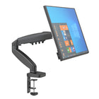 ShoppingAll - Support de moniteur VESA simple avec bras à ressort à gaz entièrement réglable et pince de bureau - Noir-Compatibilité étendue : Convient aux moniteurs de 13 à 32 pouces pesant entre 2 à 9 kg (4,4 à 19,8 lb) avec les motifs VESA 75x75 mm et 100x100 mm - idéal pour un poste de travail ergonomique
