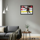 Tim Stutzle Ottawa Senators Shooting sur toile - Toile encadree - 31" x 22"-Prêt à accrocher - livré entièrement assemblé