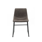 Brassex - Chaise de visite 692481 Caden - ensemble de 2 - brun vintage-Style contemporain