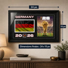 Frameworth - Coupe du Monde FIFA 2026 Officielle Allemagne Cadre Drapeau et Trophée - 15 po x 24 po-6