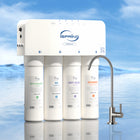 iSpring - RO5004F 500 GPD Filtre à eau par osmose inverse sans réservoir sous évier avec UV-Élimination De Plus De 1 000 Contaminants: ce filtre pour système de filtration d’eau par osmose inverse sans réservoir élimine plus de 99 % de plus de 1 000 contaminants nocifs, notamment les PFAS (APFO et SPFO), le chloroéthène, le chlore, le fluorure, le plomb, l’arsenic, l’amiante, le calcium, le sodium et bien d’autres