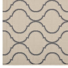 Modway - Linza Treillis Wave Abstract à l’intérieur et à l’extérieur Tapis de 5 pi l x 8 pi L - Beige et gris-Résistant aux taches / Facile à nettoyer