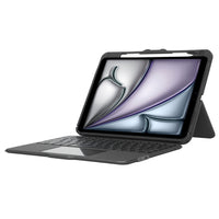 Étui clavier Bluetooth Targus VersaVu pour iPad (A16) 11 pouces, iPad Air 11 pouces (M3/M2), iPad Air 10,9 pouces (5e et 4e génération) et iPad Pro 11 pouces (4e, 3e, 2e et 1re génération)-Rotation brevetée à 360° pour une visualisation fluide en mode portrait/paysage et béquille intégrée pour plusieurs angles de vision