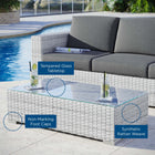 Modway - Convene Terrasse extérieure Table basse - Gris clair-Glissements au pied sans marquer