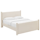 Modway - Rael Performance Velvet Lit plateforme Queen, Alabaste-6