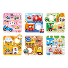 Banana Panda - Puzzles Associez les véhicules, 6 puzzles, 2 ans et plus-Dimensions finies : 2' x 3'