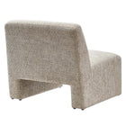 Modway - Amita Chenille Rembourré Chaise d’accent - Kaki-Glissements au pied sans marquer