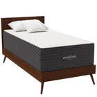 Modway - Aveline 16 po Mousse à mémoire de forme Matelas simple-Housse amovible à fermeture éclair en tricot extensible