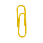 JAM Paper - Trombones standard colourés - 1 pouce - jaunes - paquet de 100- Trombones de qualité supérieure fabriqués à partir de fil d'acier recouvert de vinyle de haute qualité