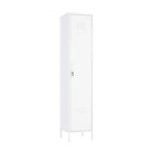 Manhattan Comfort - Ensemble de 2 armoires modernes d’appoint et de rangement Naomi - Blanc-15,8 po L x 31,5 po l x 72,8 po H