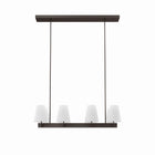 Modway - Enthrall 8-Lumière Lustre - Laiton blanc-Lustre moderne à 8 lumières