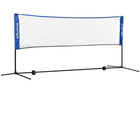 Soozier – Filet de badminton portatif – 10 pi – Bleu-Hauteurs réglables de 42,1 po à 61 po (107-155 cm) pour le badminton, le tennis, le pickleball et le volley-ball 
