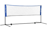 Soozier – Filet de badminton portatif – 10 pi – Bleu-Hauteurs réglables de 42,1 po à 61 po (107-155 cm) pour le badminton, le tennis, le pickleball et le volley-ball 
