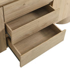Modway - Duval 71" arrondi Armoire de rangement de buffet - Givre de noyer hickory-9