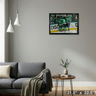 Dallas Stars Celebration 2025 Playoffs - Toile encadree - 31" x 22"-Prêt à accrocher - livré entièrement assemblé