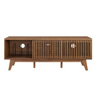 Modway - Iterate 59 po Meuble TV, Noyer-Capacité de poids : 200 lb.