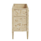 Modway - Elysian 48" Armoire de toilette de salle de bain (lavabo non inclus) - Burl-Bassin d’évier et installations non inclus
