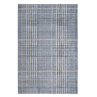 Modway - Kaja Abstract Plaid Tapis de 5 pi l x 8 pi L - Bleu cadet ivoire et citron-Tapis à carreaux abstrait